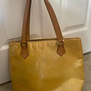 Louis Vuitton Mustard and Brown Tote